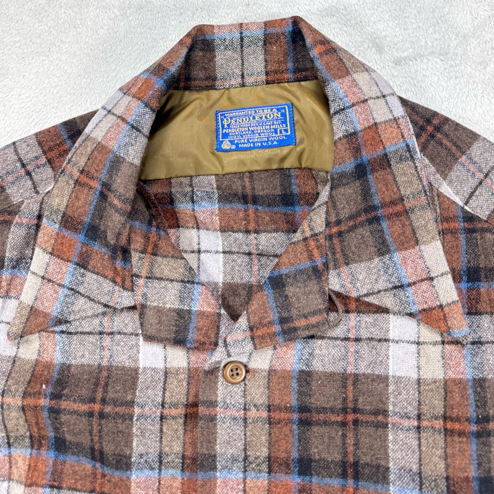 Vintage 70’s Loop Collar Pendleton Board Shirt Si… - image 2